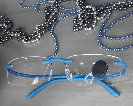Kerstetalage Silhouette glasbril